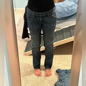 Ann Taylor Loft Dark Blue Straight Leg Jeans